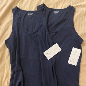 NWT Athleta Organic Daily Tank Navy Blue Size Small